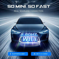 Wireless CarPlay Adapter, Wireless Car Screen Adapter for iPhone-Easily Upgrade Wired CarPlay to Unwired Connectivity, Includes USB-A to USB-C Dongle, Plug & Play for iPhone (iOS 10 and Above)