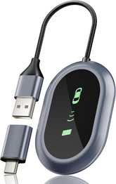 Wireless CarPlay Adapter - Converts Wired to Wireless CarPlay in 5 Seconds, Plug & Play, A7 Dual-Core Chip, Zero Latency, Stable Connection, Compatible with Apple iPhone iOS 10+ & Vehicles 2015+