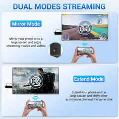 2026 Wireless HDMI Display Dongle Adapter, HDMI Bluetooth Adapter for Streaming Media Video/Audio Wireless Extender from Smartphone,Laptop to HDTV/Projector/Monitor, Support Airplay DLNA Miracast