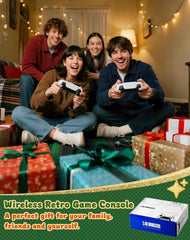 2026 New Upgrade Retro Gaming Console Pro, Video Games Consoles with 4K HDMI, Built-in 20000+ Games & 23 Emulators, Plug and Play Video Gaming Consoles with Upgrade Dual 2.4G Wireless Controllers (64G)