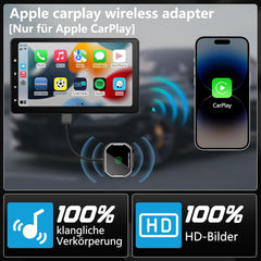 Carplay Wireless Adapter Für IOS, Wired CarPlay in Wireless CarPlay Adapter Umwandeln, Plug & Play Car Play Wireless Adapter Kompatibel mit Autos ab 2017 & iPhone iOS 10+