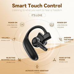 Hearing Aids, Bluetooth Hearing Aids for Seniors with Noise Cancelling and Volume Control, Fashionable and Trendy Rechargeable Hearing Aids for Hearing Loss (Single)