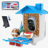 Bird Feeder with Camera, 2K HD Video Capture, 5000mAh Battery with Solar Panel, Instant Arrival Alerts, Live View, AI Species Identification, Perfect for Bird Lovers