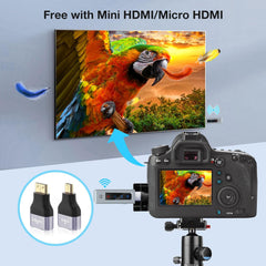 Wireless HDMI Transmitter & Receiver, HD Extender Plug & Play Portable 2.4G/5G with LED Screen Wireless HDMI Kit for Streaming Video and Audio to Monitor from Laptop/PC/TV Box/Projector