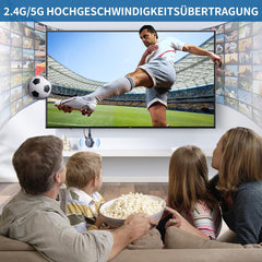 Miracast Wireless Hdmi Dongle Adapte, Hdmi Bluetooth Adapter Wi-Fi Dongle mit Screen Mirror für Streaming von Video/Audio/Dateien Übertragung von Laptop, PC, Smartphone auf HDTV, Beamer, Monitor