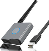 Wireless HDMI Display Dongle Adapter, Portable Transmitter, Streaming Media Video/Audio/File HDMI Wireless Extender for Smartphone,Laptop to HDTV/Monitor/Projector, Support Airplay DLNA Miracast