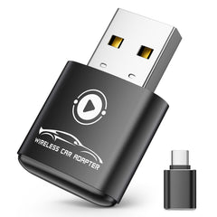 Wireless CarPlay Adapter for Apple iPhone(2026 Upgraded) Mini Design, Converts Factory Wired to Wireless Adapter for CarPlay, Plug and Play, Auto Connect Fast and Stable(Black)