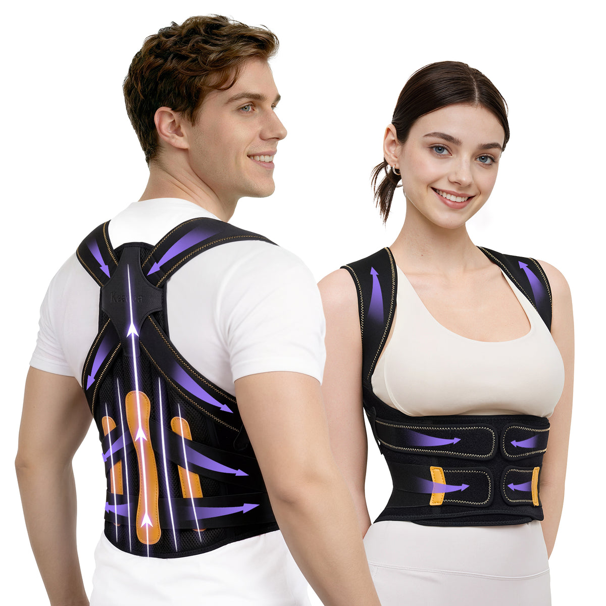 Posture Corrector for Women and Men, 5x Enhanced Support Back Brace, Large