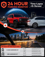 4K+4K Dash Cam Front and Rear, 2 HDR Night Vision, Free 128GB Card|5.8GHz WiFi6 - up to 20MB/s, 3" Full-Laminated Screen, App, GPS, G-sensor, Support 1TB Max, Power-Saving Parking Mode(Blue)