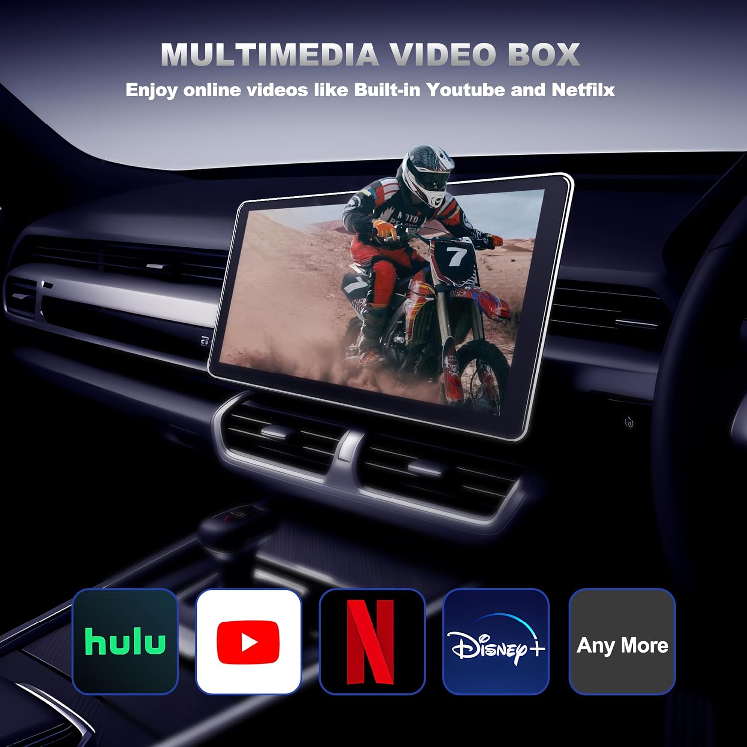 3-in-1 Wireless CarPlay Adapter & Android Auto Wireless Adapter, Plug & Play, Easy Setup, Supports Netflix, YouTube, TF Card, and More for Cars with OEM Wired CarPlay/Android Auto