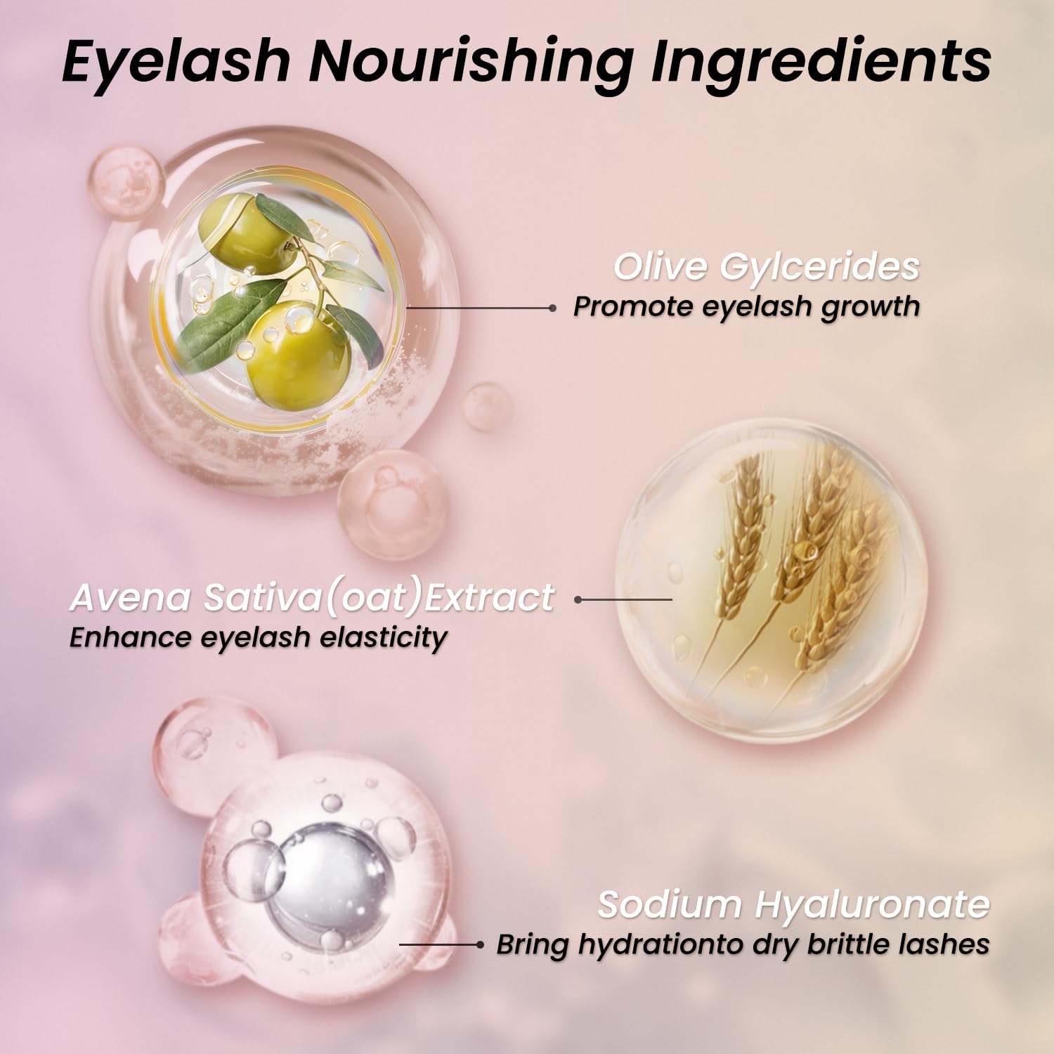 Eyelash Growth Serum with Advanced Formula Eyelash Enhancing serum for Longer Thicker and Fuller Lashes Lash Serum Gentle & Vegan Eyelash Conditioner 0.17 Fl Oz (5mL)