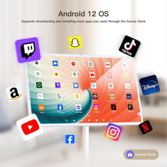 YAOKIREN 32" Smart Portable TV, 4K/1080P Mobile TV, Android OS, 6GB+128GB, Built-in 15000mAh Battery, 13MP Camera for Video Calls, Swivel Rotating Stand, Voice Remote, Wireless Smart Display