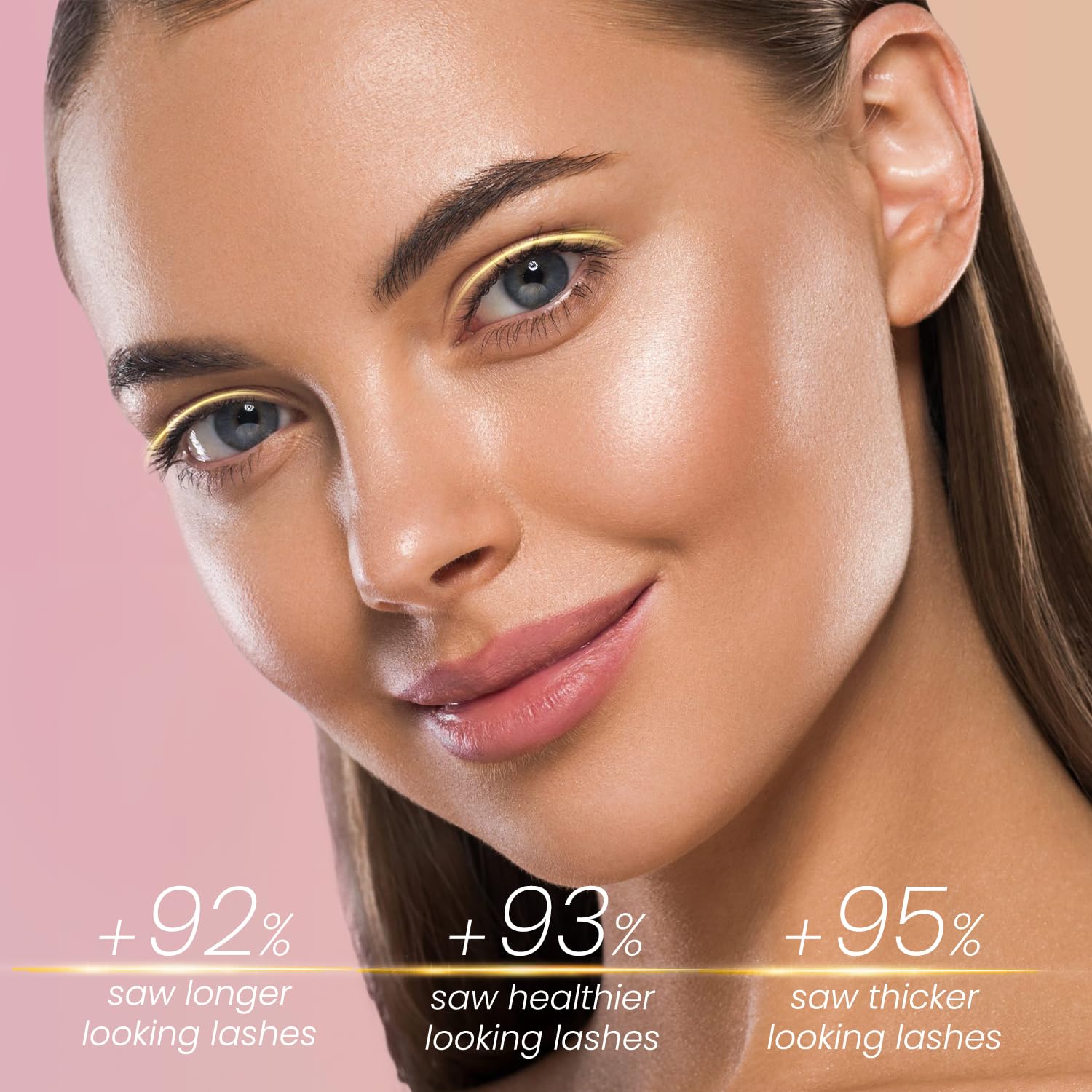 Eyelash Growth Serum with Advanced Formula Eyelash Enhancing serum for Longer Thicker and Fuller Lashes Lash Serum Gentle & Vegan Eyelash Conditioner 0.17 Fl Oz (5mL)