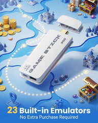 2026 Upgraded Retro Gaming Console Stick, 20,000+ Retro Game Stick, 23 Emulators, Built-in Classic Video Games, 4K HD HDMI TV Game Stick Plug & Play Game Console for TV 2 Wireless