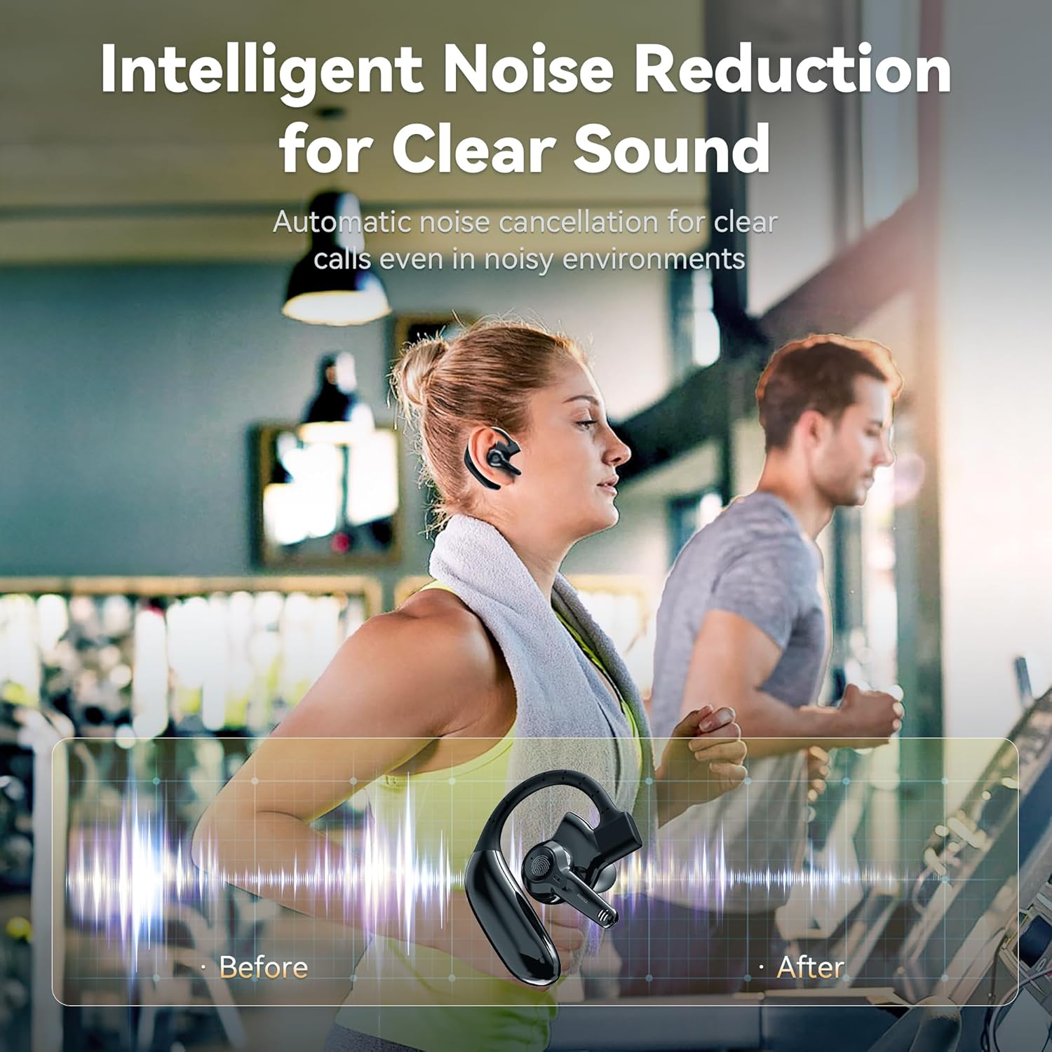 Hearing Aids, Bluetooth Hearing Aids for Seniors with Noise Cancelling and Volume Control, Fashionable and Trendy Rechargeable Hearing Aids for Hearing Loss