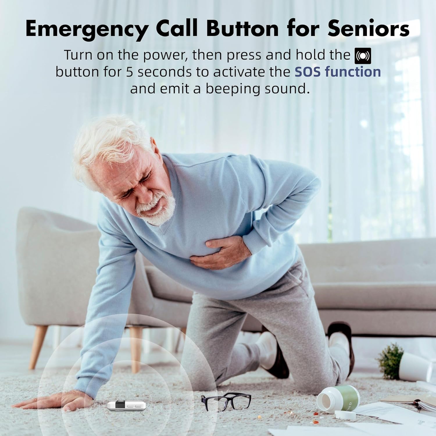 Hearing Aids, Hearing Aids for Seniors with Noise-Cancelling, OTC Hearing Aids Rechargeable, Hearing Amplifiers with 8 Volume Levels & 4 Hearing Modes, 160-Hour Battery Life, Clear Sound (Black)